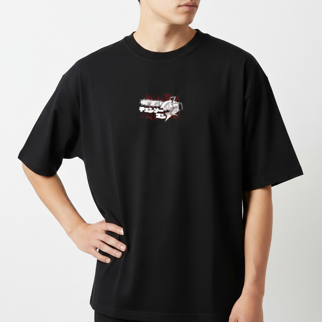 "Camiseta Chainsaw Man Oversized" Camiseta Oversized Básica