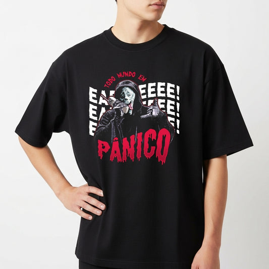 "Oversized Ghostface" Camiseta Oversized Básica