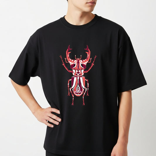 "Camiseta Besouro Independente - Stag Vermelho" Camiseta Oversized Básica