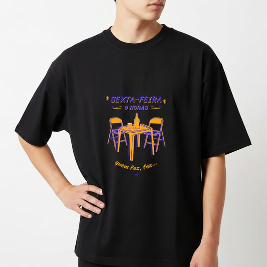 "Camiseta Oversized Basica Sexta feira" Camiseta Oversized Básica
