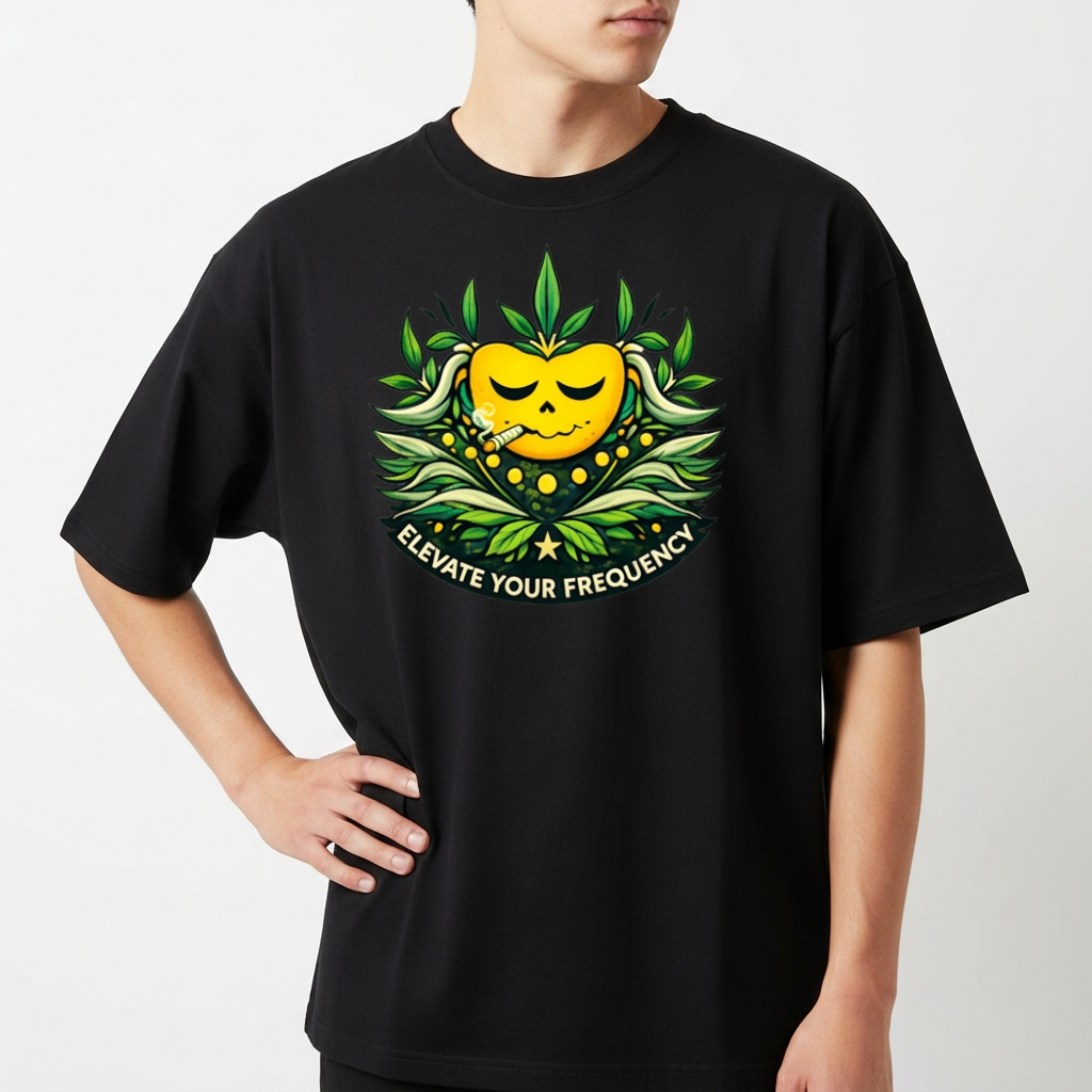 "Camiseta Oversized HIGHMOOD — Energia Que Se Veste | Preto, Verde Musgo & Off White" Camiseta Oversized Básica