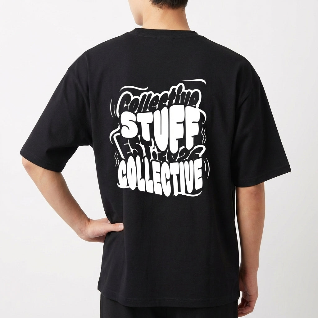 "Camiseta COLLECTIVE STUFF" Camiseta Oversized Básica