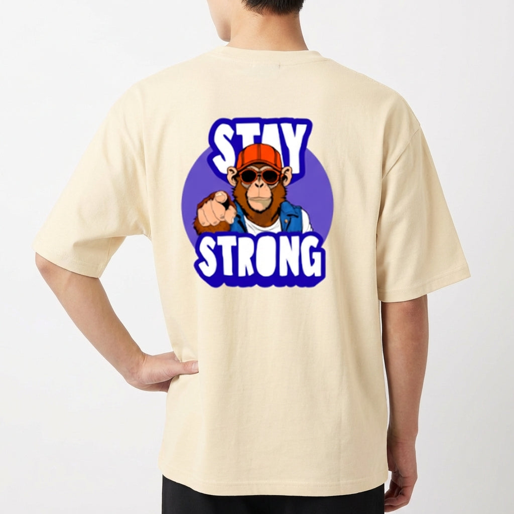 "STAY STRONG" Camiseta Oversized Básica