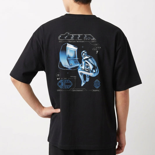 "CIBER over" Camiseta Oversized Básica