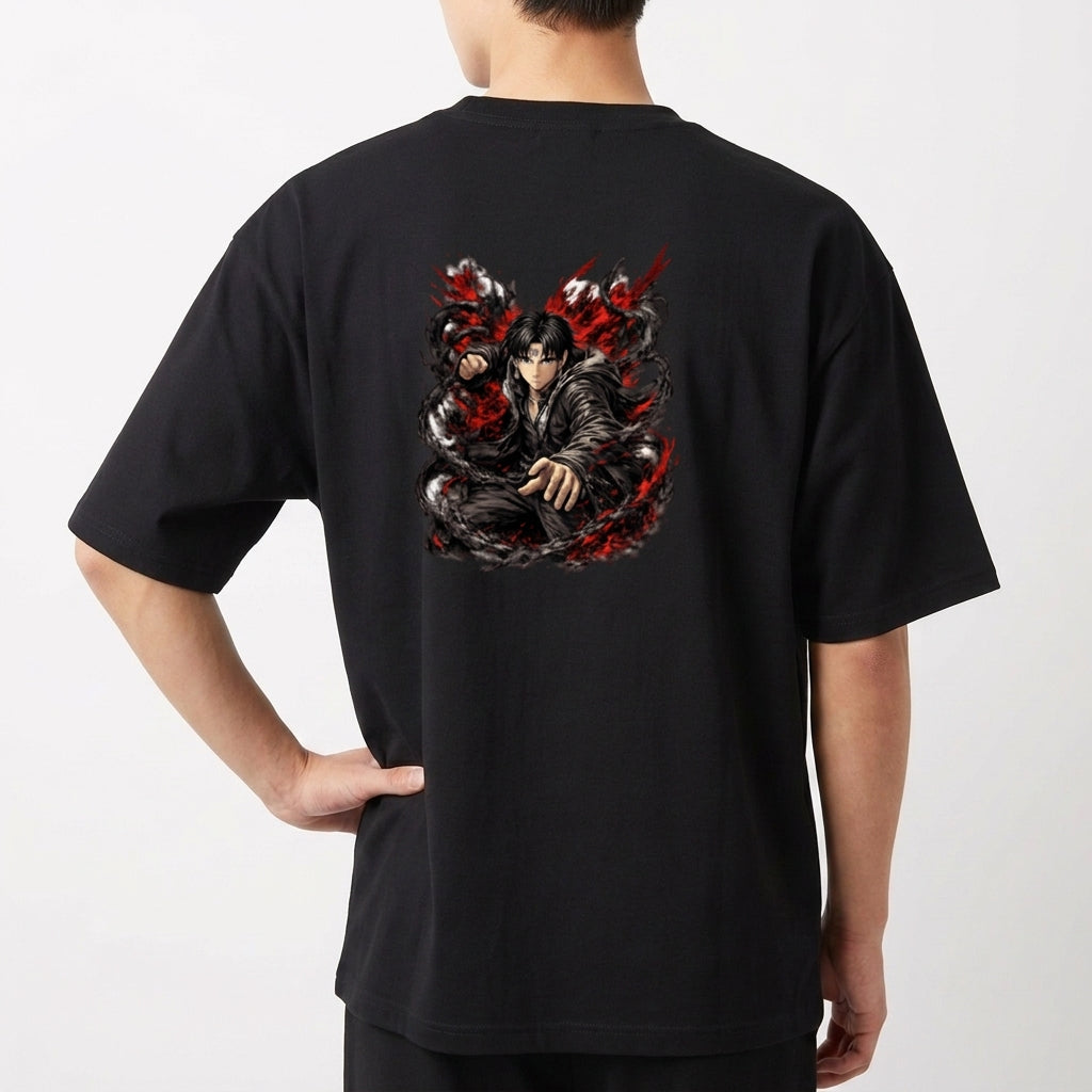 "Phantom Requiem — Chrollo Edition" Camiseta Oversized Básica