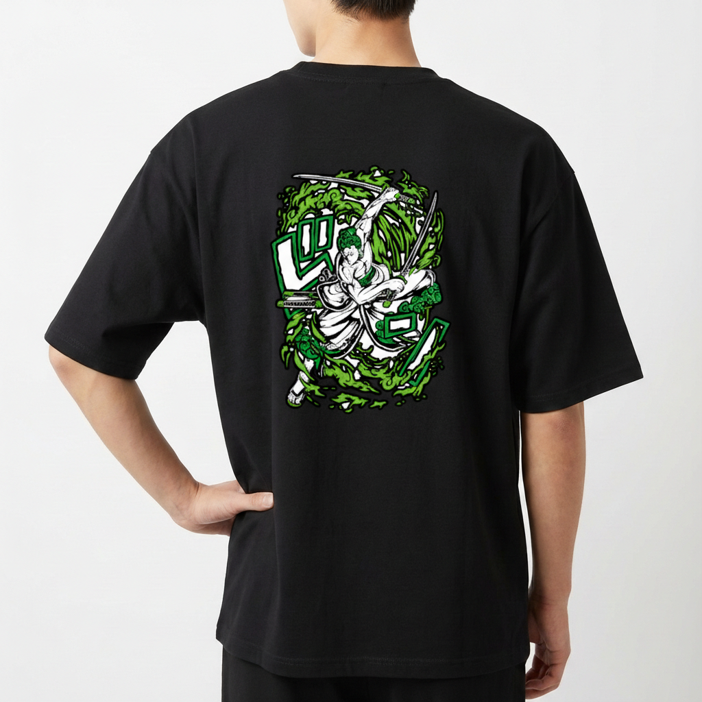 "Camiseta Zoro Oversized" Camiseta Oversized Básica