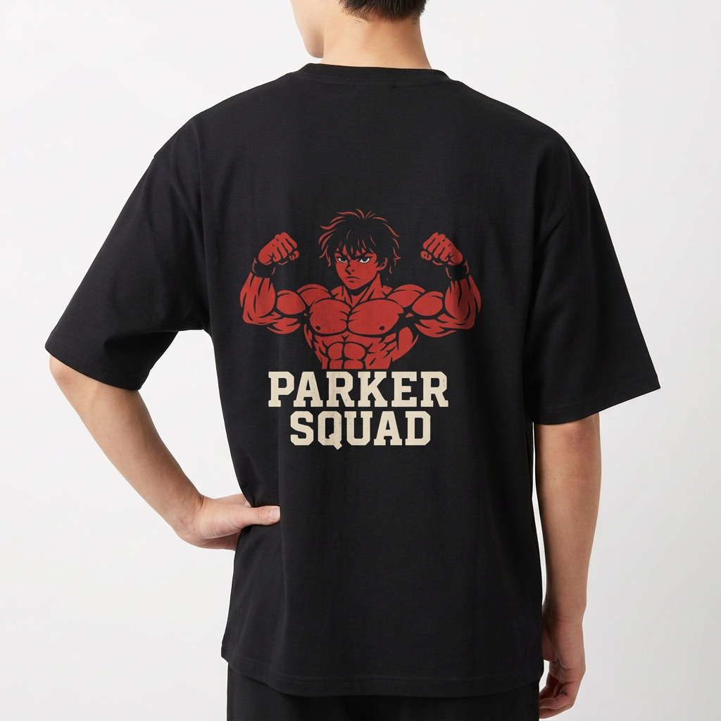 "Oversized basica - parquer squad" Camiseta Oversized Básica