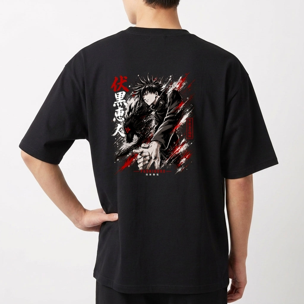 "Domain Expansion - Fushiguro" Camiseta Oversized Básica
