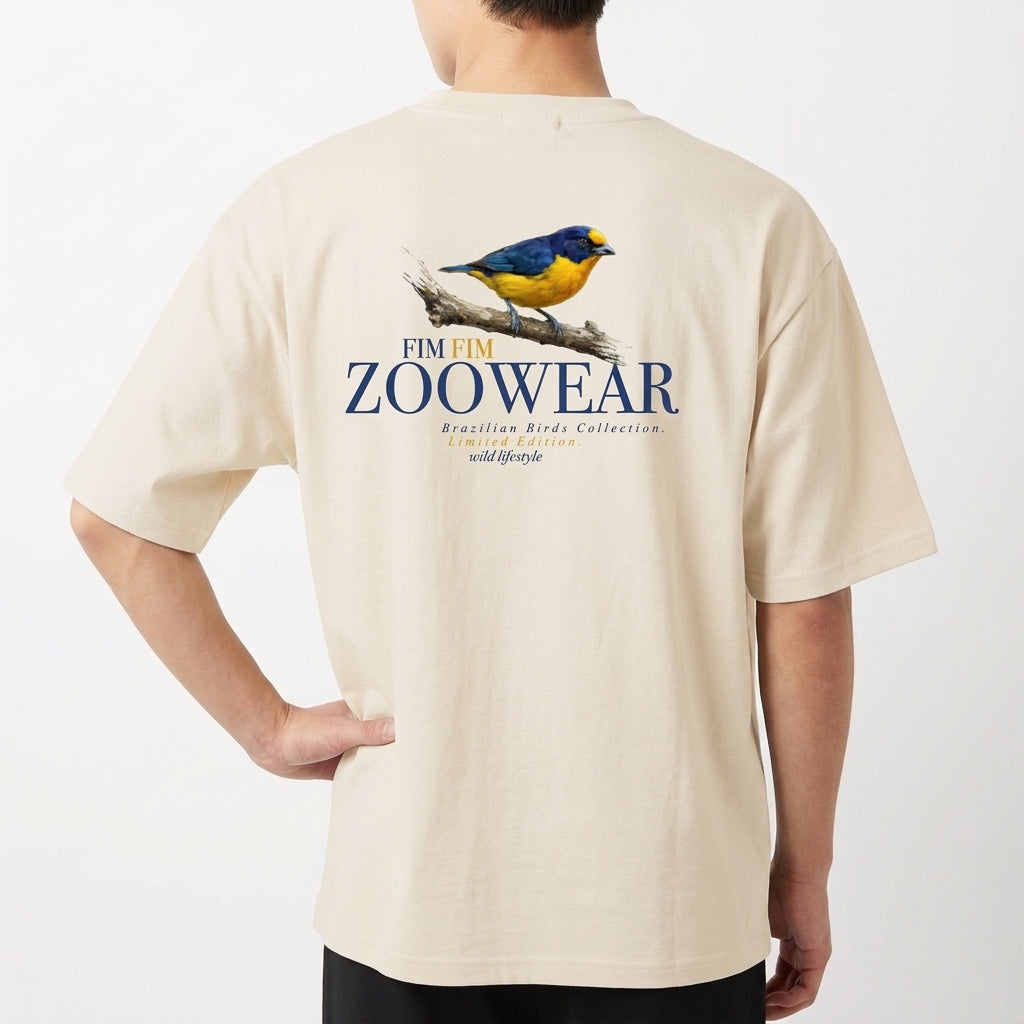 "Brazilian Birds Collection - Fim Fim" Camiseta Oversized Básica