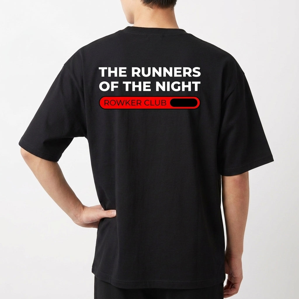 "Camiseta Oversized Corredores Da Noite Rowker" Camiseta Oversized Básica