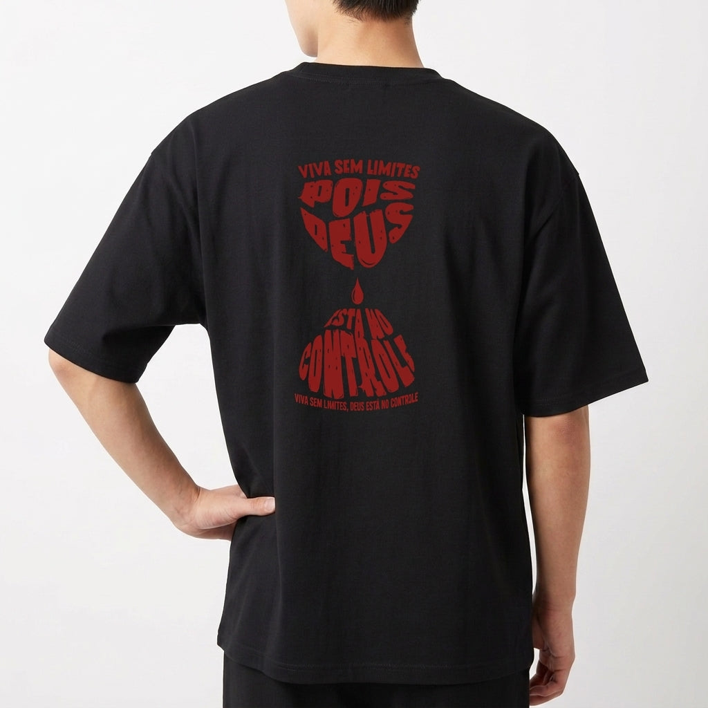 "Viva Sem Limites" Camiseta Oversized Básica