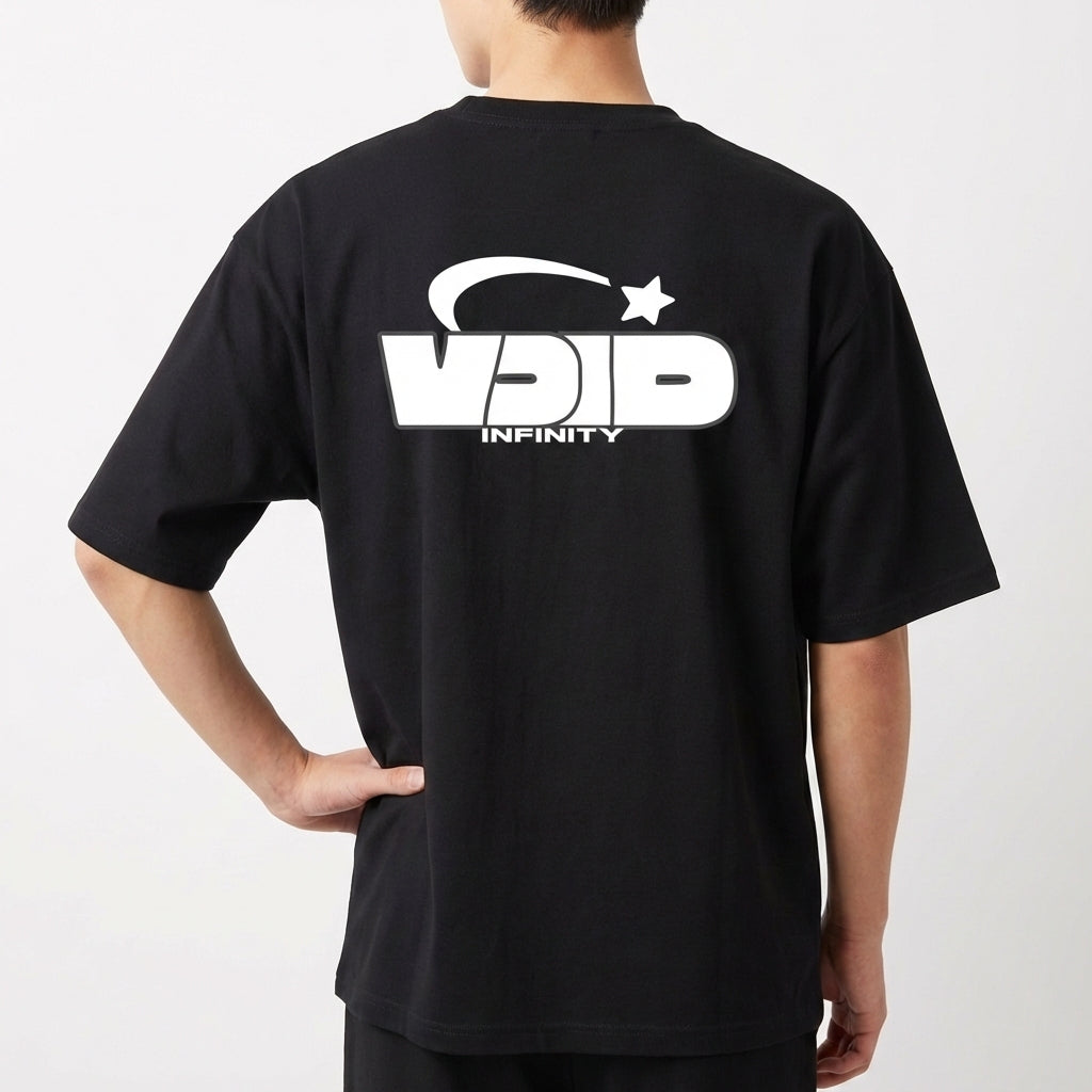 "Void Infinity - Outlined Power Mark - Camiseta Oversized" Camiseta Oversized Básica