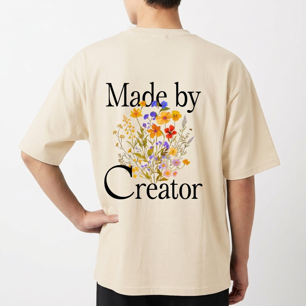 "Oversized Off-White - Made by Creator" Camiseta Oversized Básica
