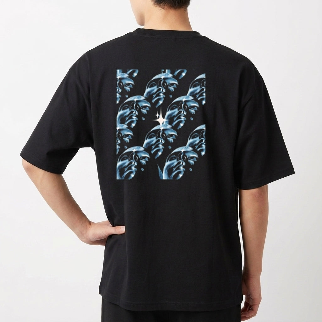 "PRATA oversized" Camiseta Oversized Básica