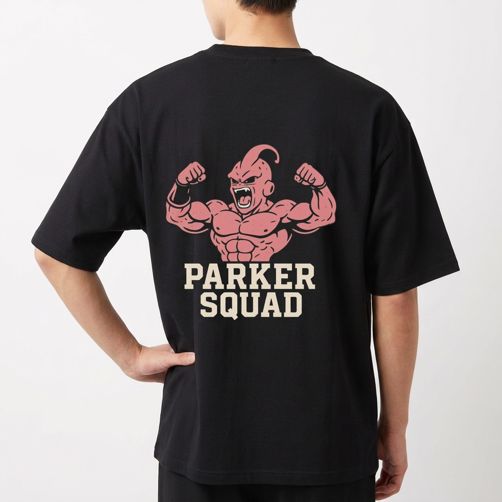"Oversized básica - Parquer squad" Camiseta Oversized Básica