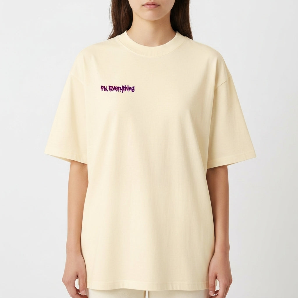 "HEAVY CULTURE | BROKEN SMILE" Camiseta Oversized Premium