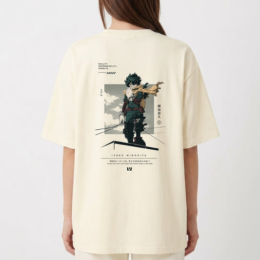 "Deku True Hero" Oversized Premium 96% algodão 4% Elastano