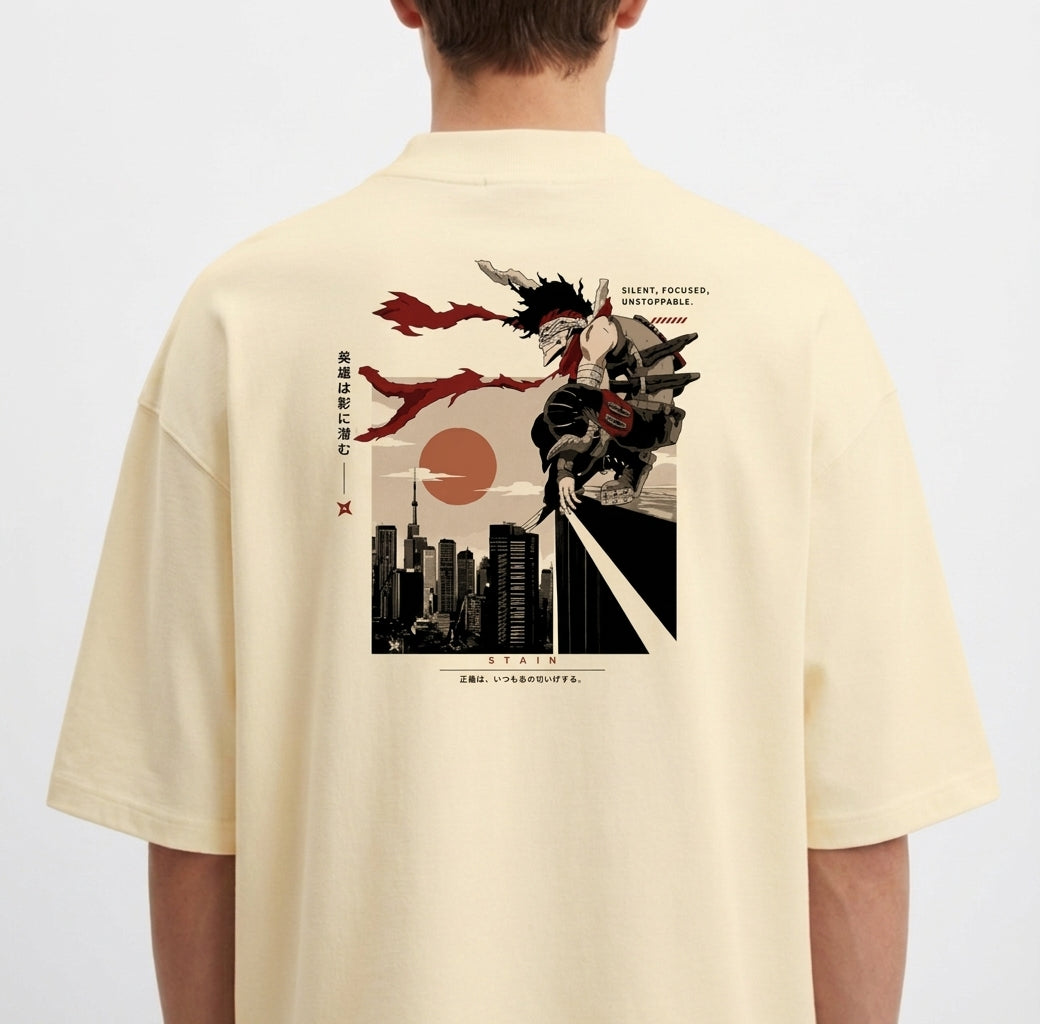 "Stain Oversized Premium" Oversized Premium 96% algodão 4% Elastano