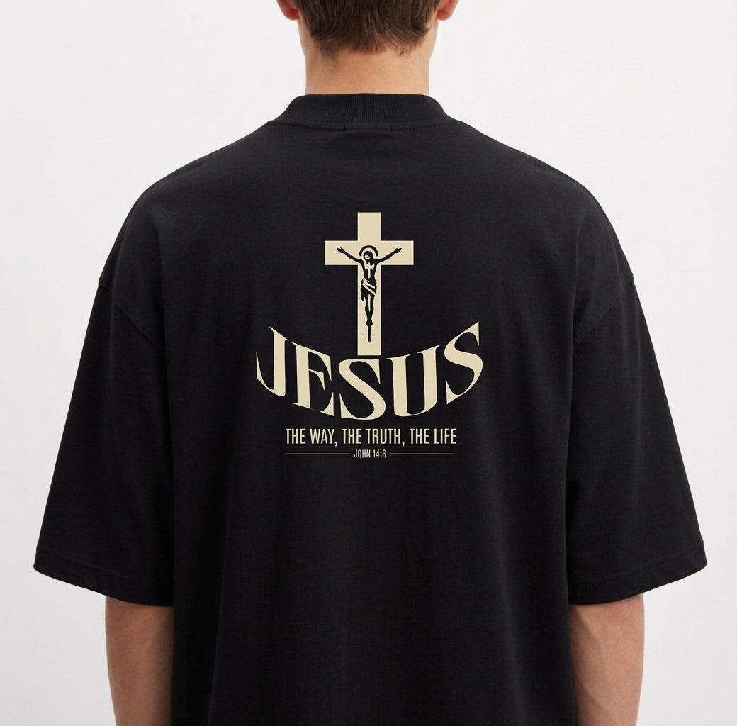 "Jesus the way - Oversized Premium" Camiseta Oversized Premium