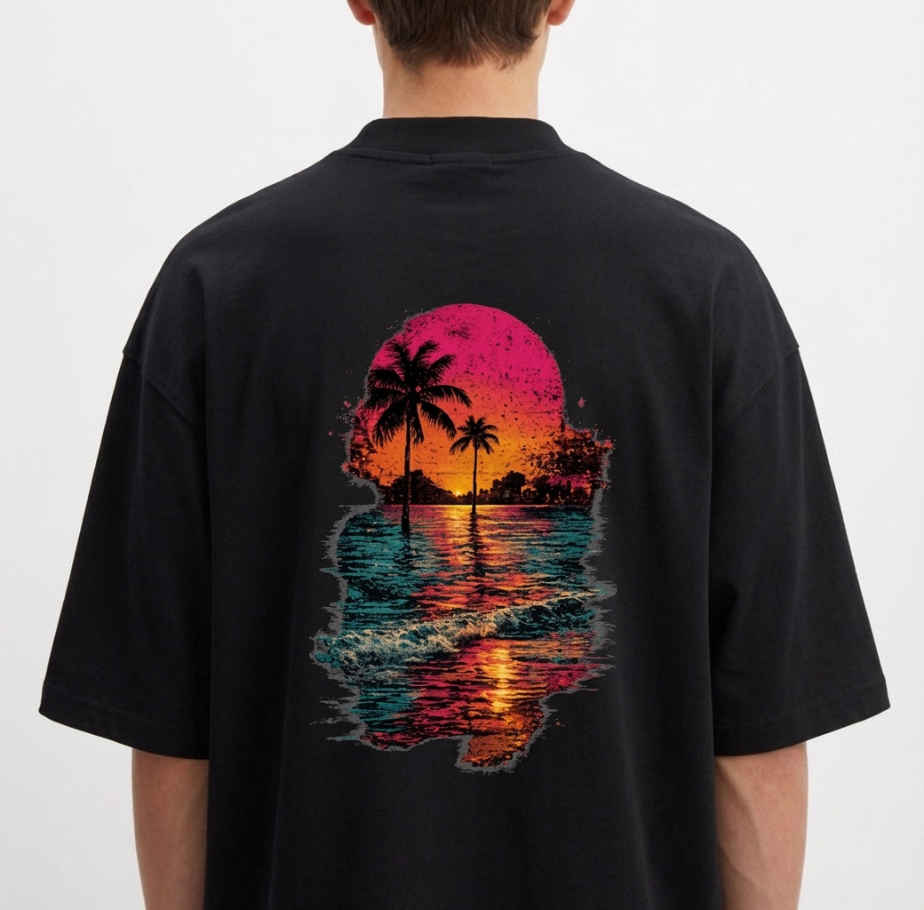 "Camiseta Oversized Tropical Noise" Camiseta Oversized Premium