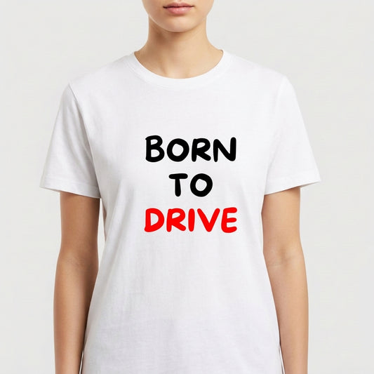 "BORN TO DRIVE" Camiseta Premium Unissex