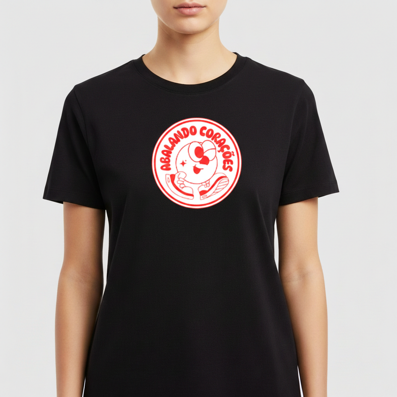 "CAMISETA ABALANDO CORAÇÕES" Camiseta Premium Unissex