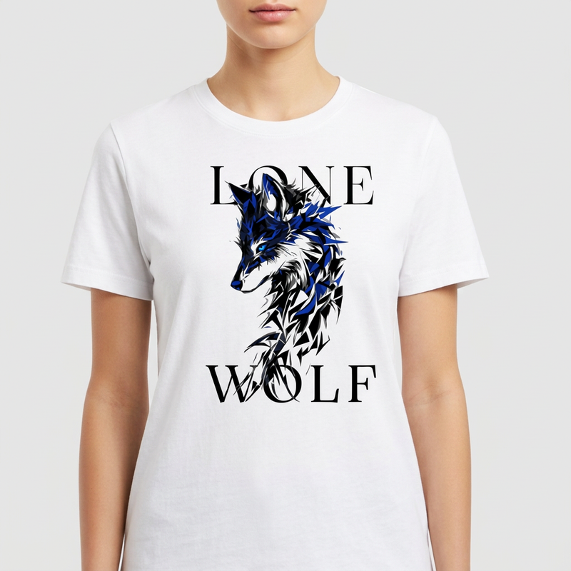 "LUNOVA - LONE WOLF" Camiseta Premium Unissex