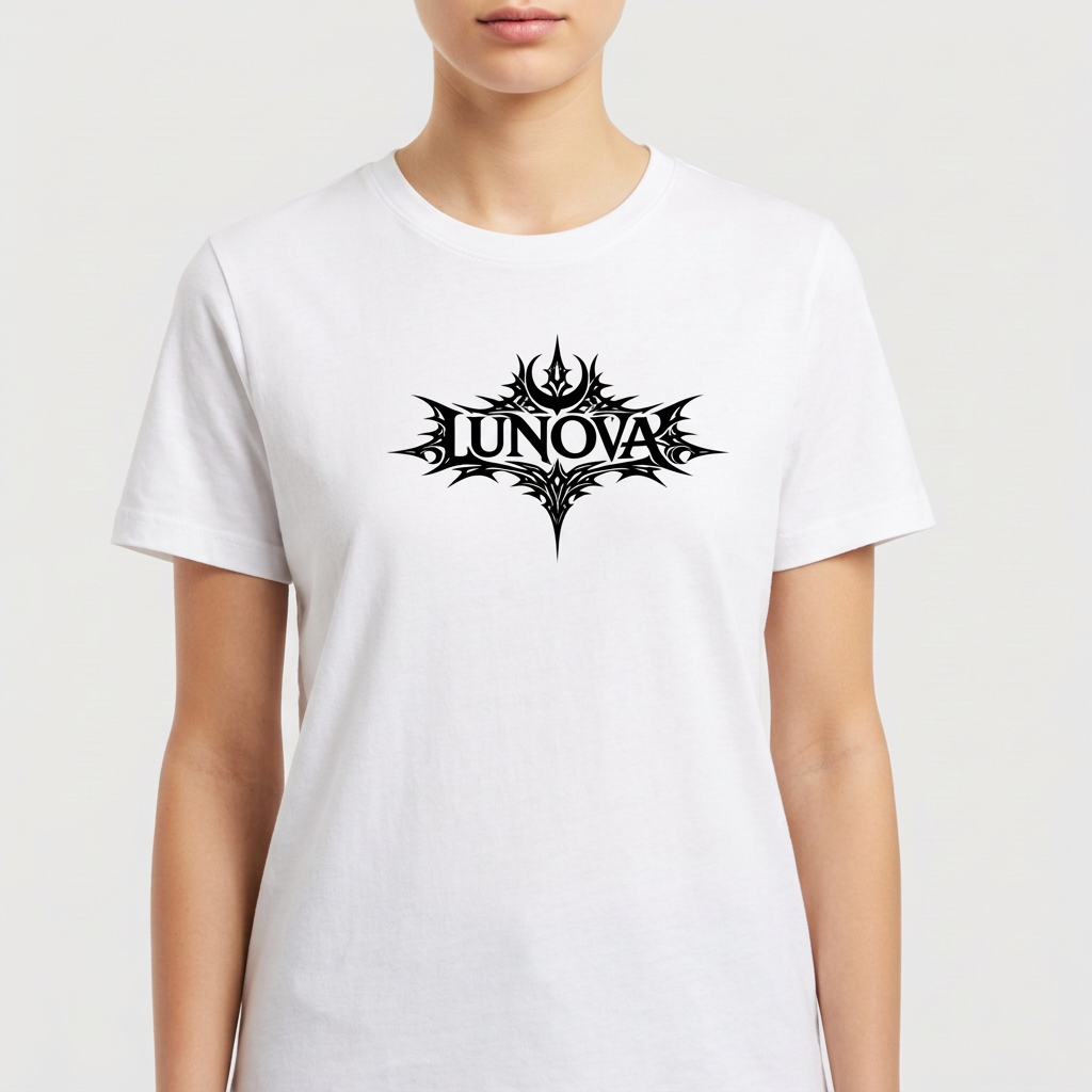 "LUNOVA- Genesis Tee - Signature Logo" Camiseta Premium Unissex