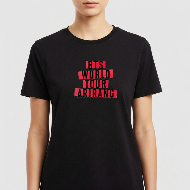 "Coleção BTS — Arirang World Tour II" Camiseta Premium Unissex