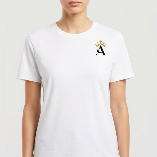 "Camiseta Clássica Branca AUREUM" Camiseta Premium Unissex