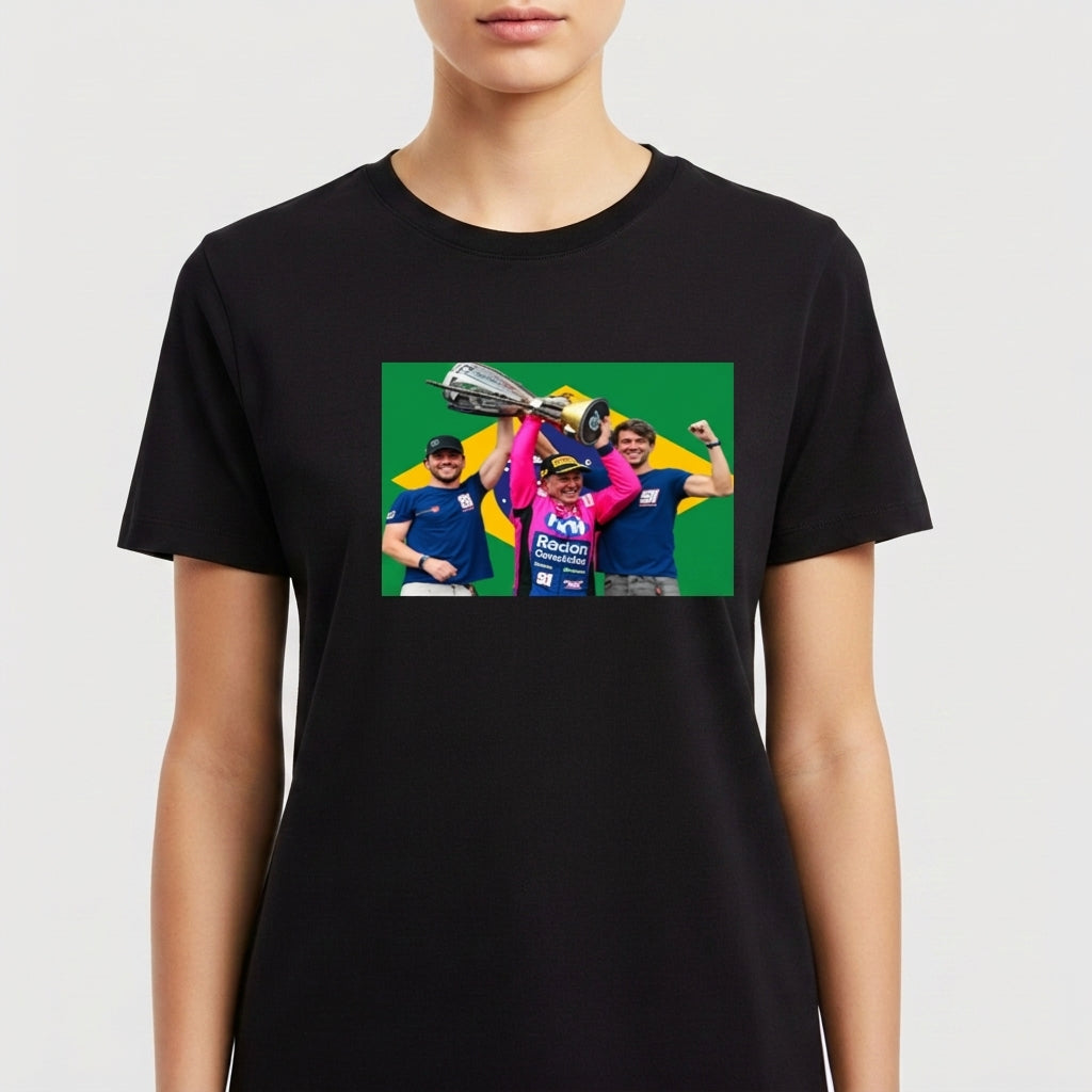 "Rubens Barrichello #91 - NASCAR BRASIL 2025" Camiseta Premium Unissex