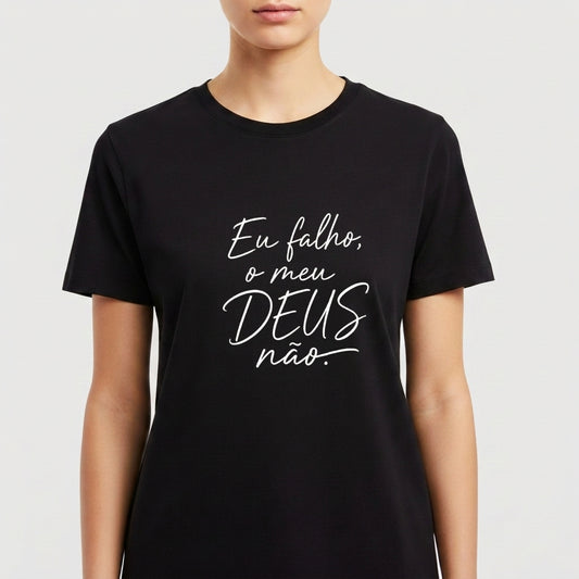 "Meu Deus não falha" Camiseta Premium Unissex
