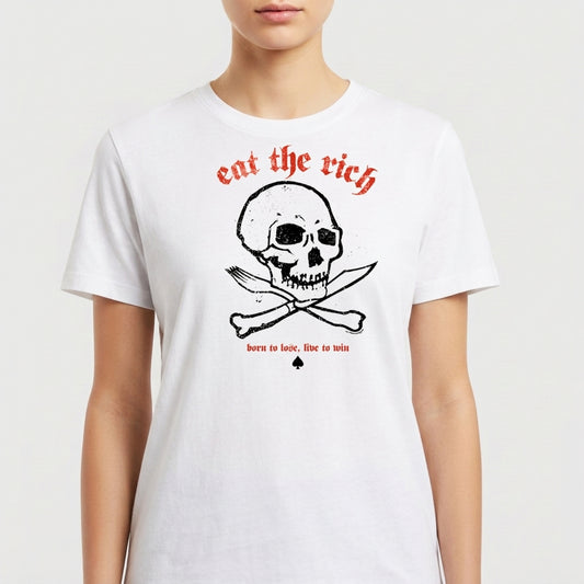 "EAT THE RICH { MOTORHEAD } - dngrzdyz" Camiseta Premium Unissex