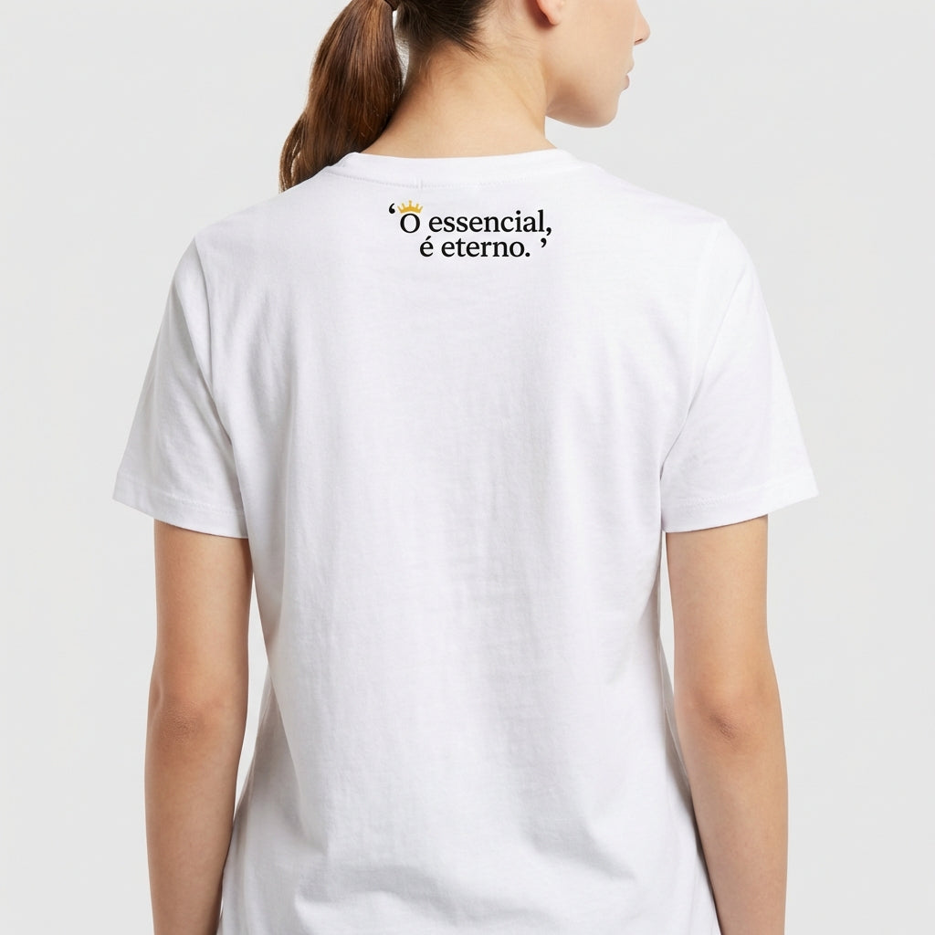 "Camiseta Clássica Branca AUREUM" Camiseta Premium Unissex