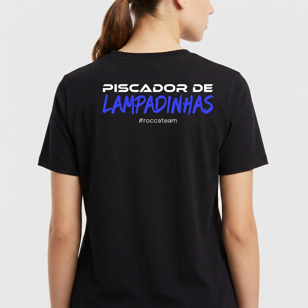 "Camiseta Piscador de Lampadinhas" Camiseta Premium Unissex