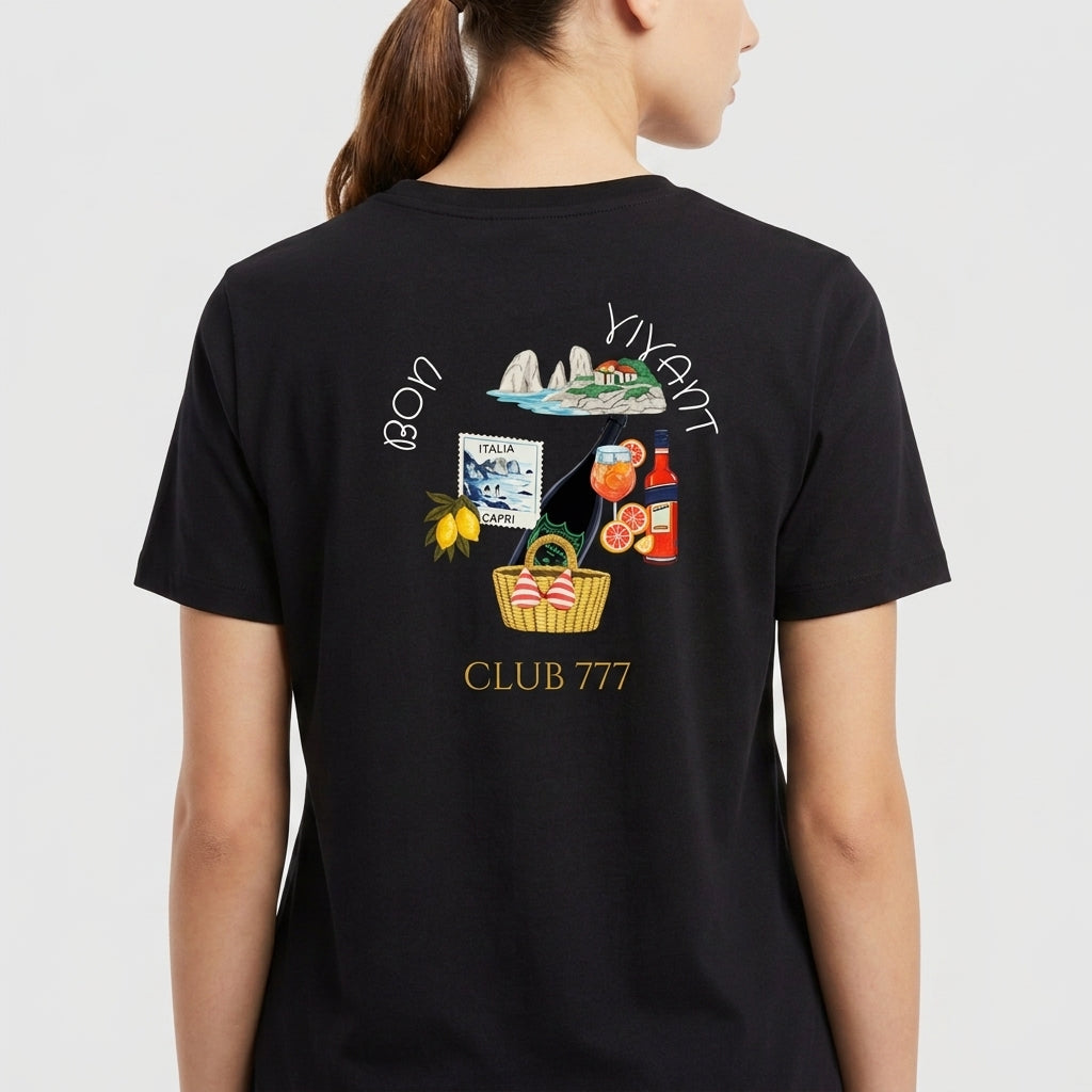 "CLUB 777 BON VIVANT" Camiseta Premium Unissex