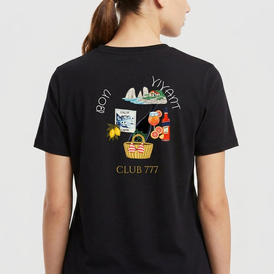 "CLUB 777 BON VIVANT" Camiseta Premium Unissex