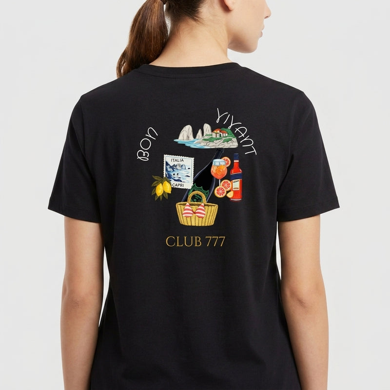 "CLUB 777 BON VIVANT" Camiseta Premium Unissex