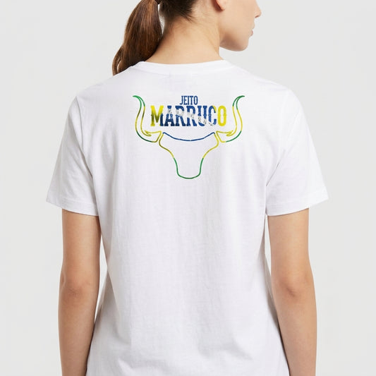 "Camiseta Jeito Marruco Orgulho do Brasil" Camiseta Premium Unissex