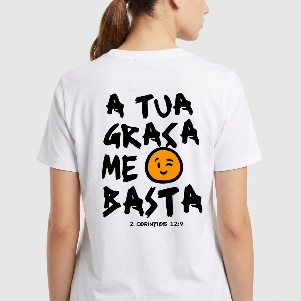 "A tua graça me basta" Camiseta Premium Unissex