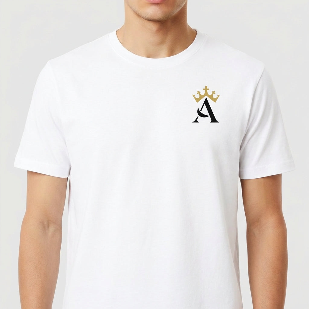 "Camiseta Clássica Branca AUREUM" Camiseta Premium Unissex