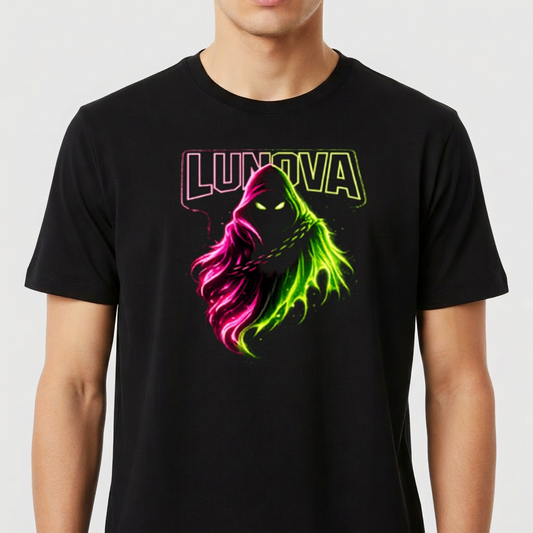 "LUNOVA-Neón Phantom" Camiseta Premium Unissex