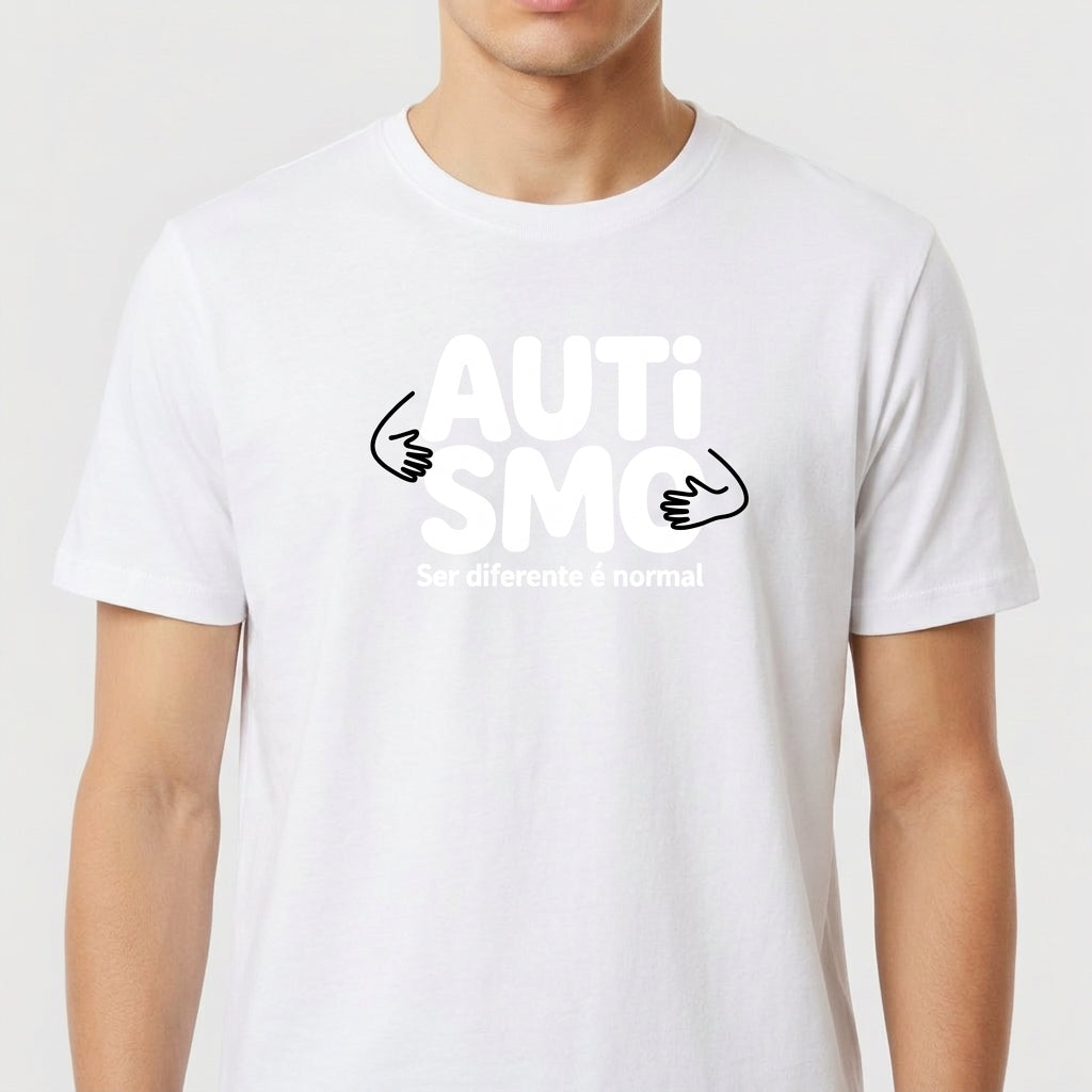 "Camiseta Autismo — O Que Nos Conecta é o Amor | Acalmarsi" Camiseta Premium Unissex