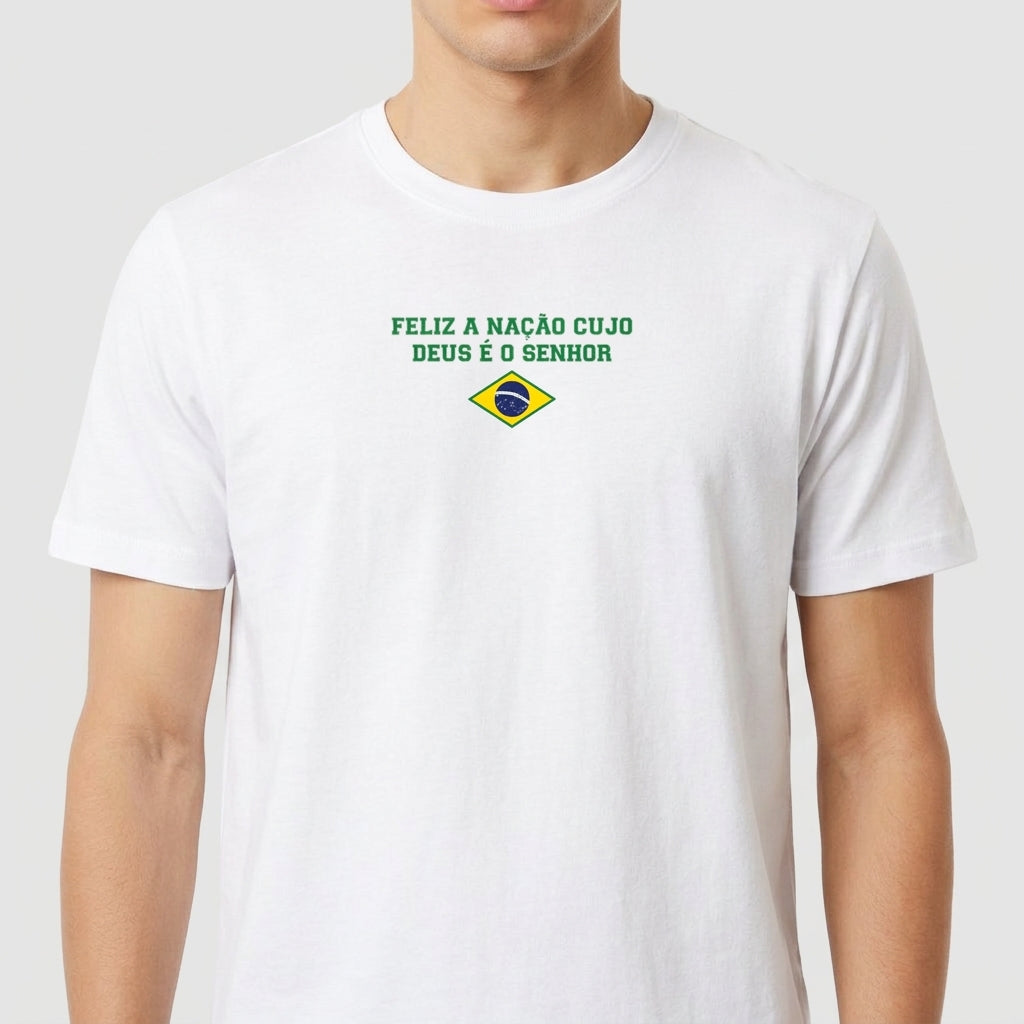 "College Branca" Camiseta Premium Unissex