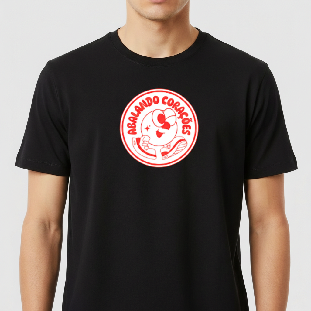 "CAMISETA ABALANDO CORAÇÕES" Camiseta Premium Unissex