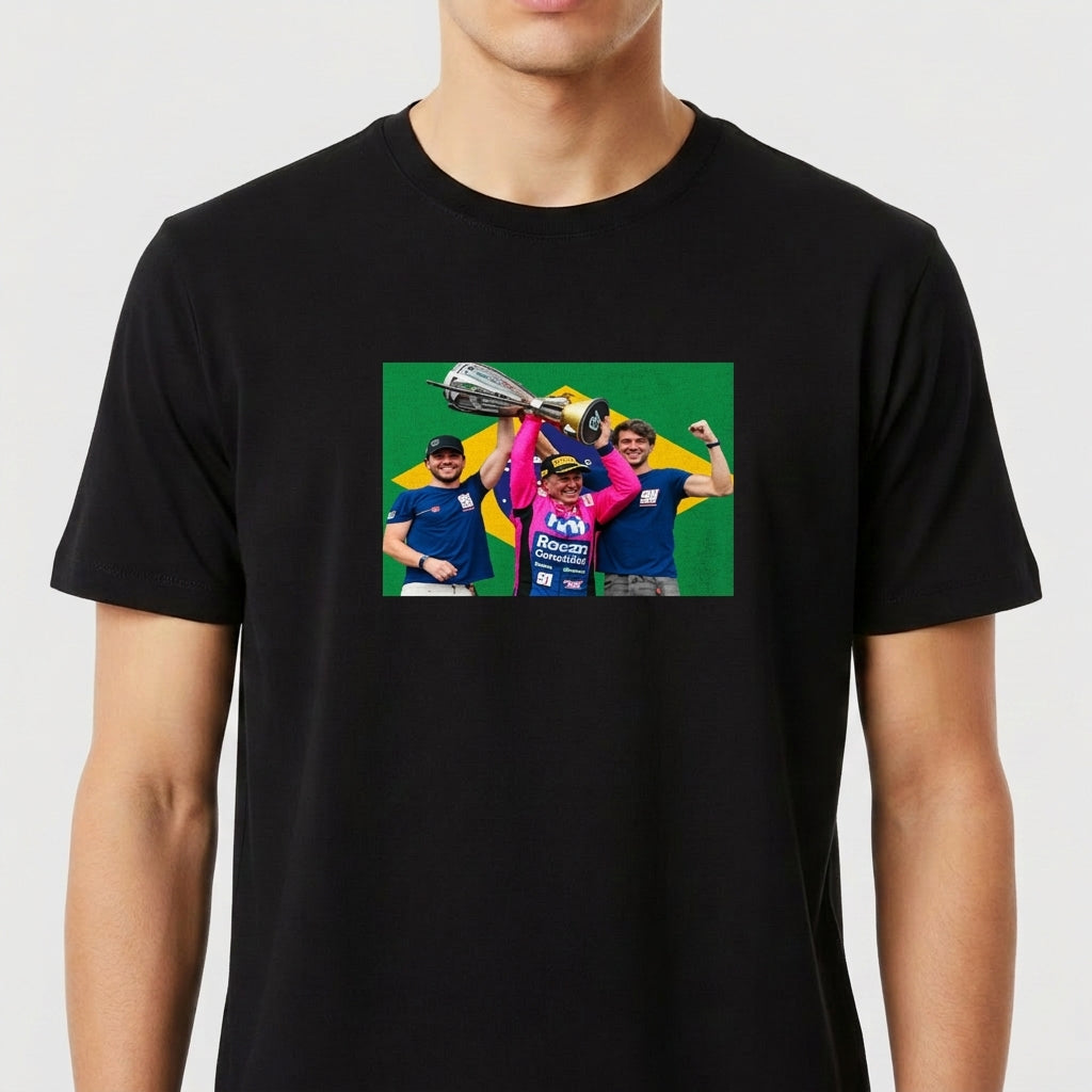 "Rubens Barrichello #91 - NASCAR BRASIL 2025" Camiseta Premium Unissex