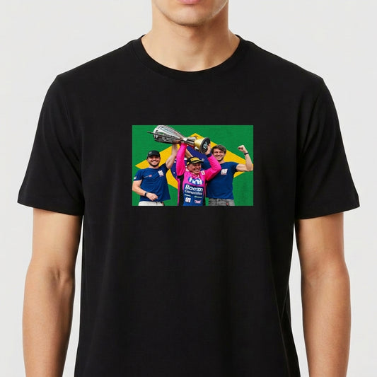 "Rubens Barrichello #91 - NASCAR BRASIL 2025" Camiseta Premium Unissex