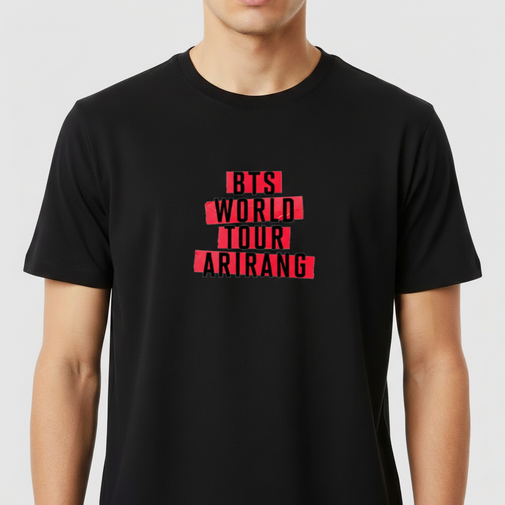 "Coleção BTS — Arirang World Tour II" Camiseta Premium Unissex