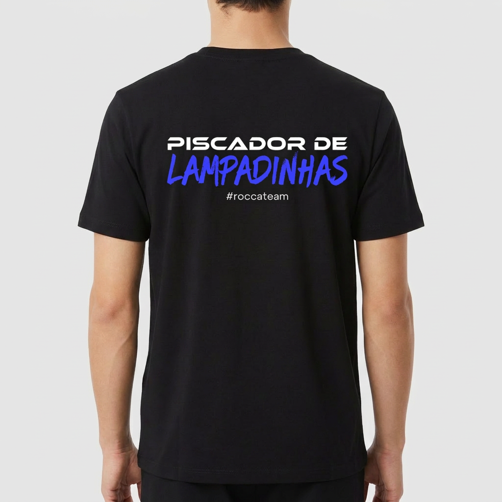 "Camiseta Piscador de Lampadinhas" Camiseta Premium Unissex