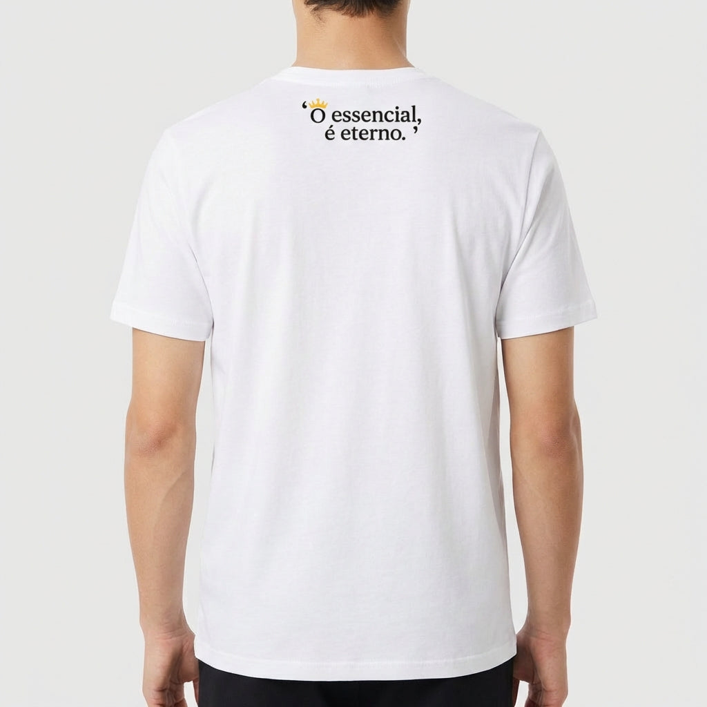 "Camiseta Clássica Branca AUREUM" Camiseta Premium Unissex